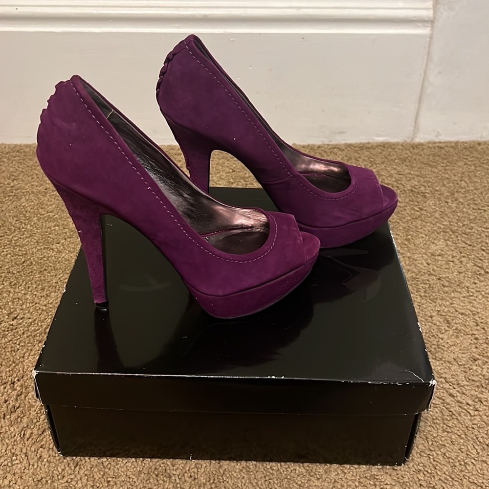 Steve Madden Plum suede heels